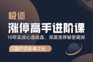 「极道」 作手逍遥风逍遥风系列课之蓝冰系列涨停高手进阶课-A