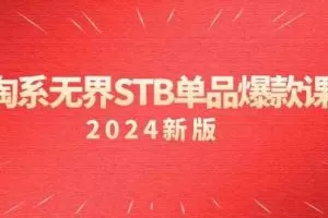 淘系无界STB单品爆款课（2024）付费带动免费的核心逻辑，关键词推广/精准人群的核心