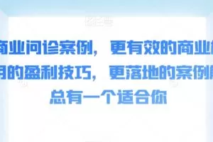 张琦50个商业问诊案例，更有效的商业模式，更实用的盈利技巧，更落地的…