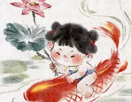 钟小朋友水墨新春主题课2024年