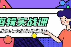 -剪辑实操课 思维引导突破剪辑瓶颈（29节视频课）