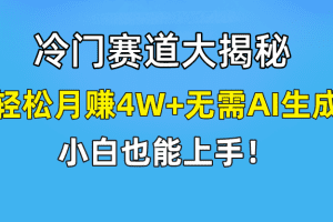 快手无脑搬运冷门赛道视频“仅6个作品 涨粉6万”轻松月赚4W+