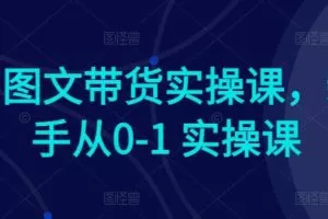 Ai图文带货实操课，新手从0-1 实操课