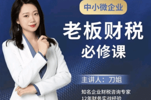 刀姐·中小微企业老板财税必修课