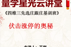 量学云讲堂王岩四维三先选庄跟庄基训班第47期