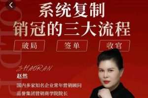 赵然-系统复制销冠三大流程