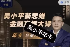 吴小平新思维金融直播大课·2024