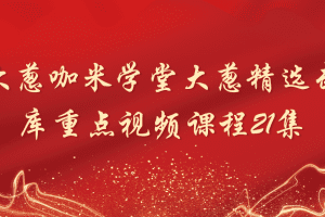 「吴大葱」吴大葱咖米学堂大葱精选武器库重点视频课程21集