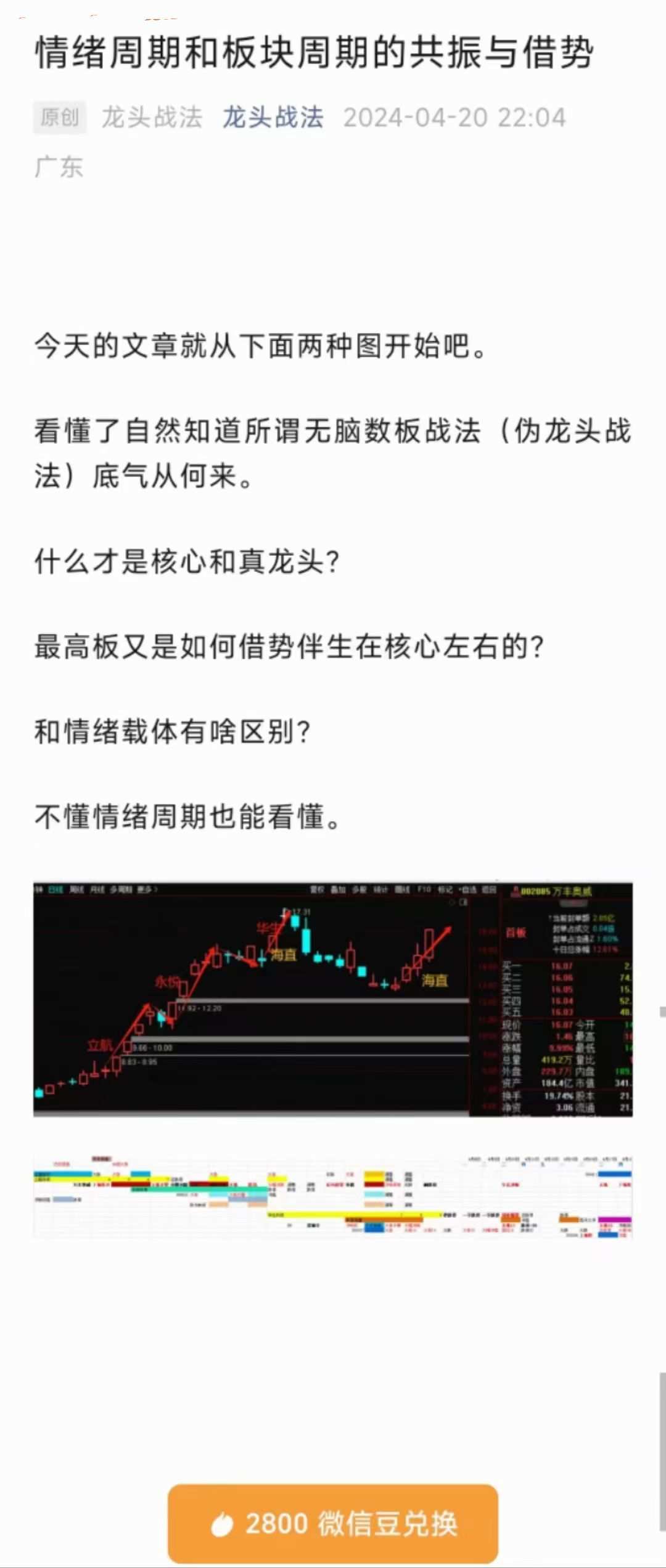 「龙头战法」20240420 情绪周期和板块周期的共振与借势PDF文档