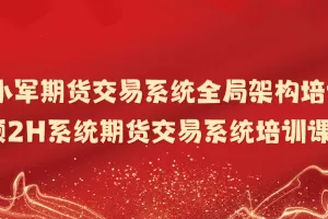 「李小军」李小军期货交易系统全局架构培训视频2H系统期货交易系统培训课程