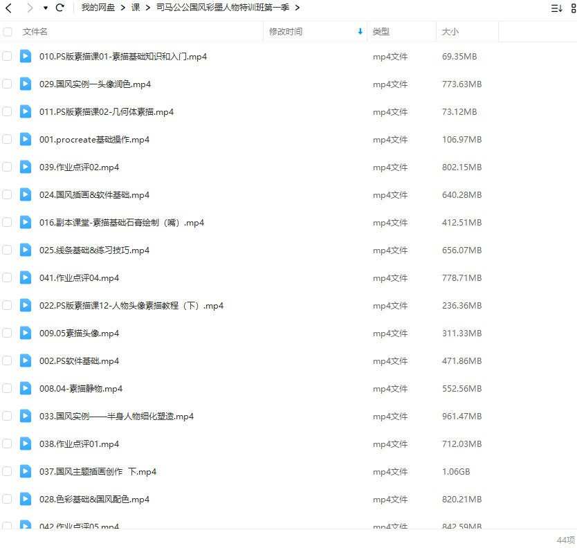 司马公公国风彩墨人物特训班第1季