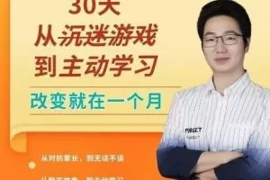 徐哥-30天从沉迷游戏到主动学习