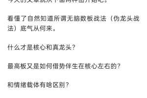 公众号龙头战法~20240420情绪周期和板块周期共振与借势pdf文档