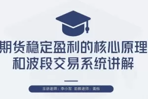 【期货交易】李小军期货2H波段交易系统全局架构培训视频