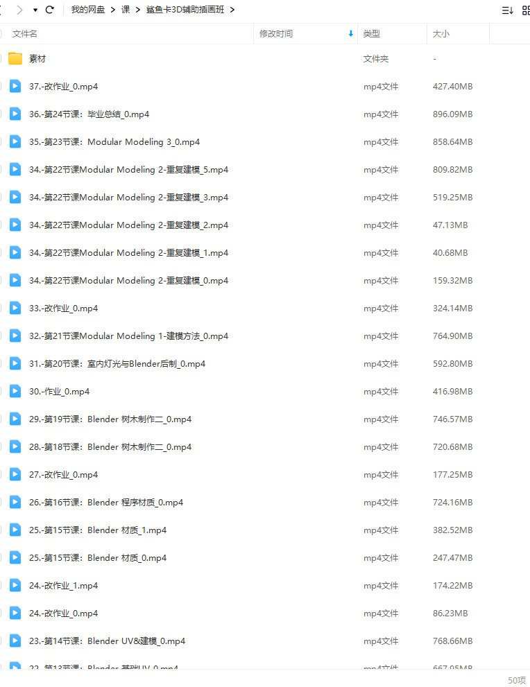 Blender课程鲨鱼卡3D辅助插画班2021年