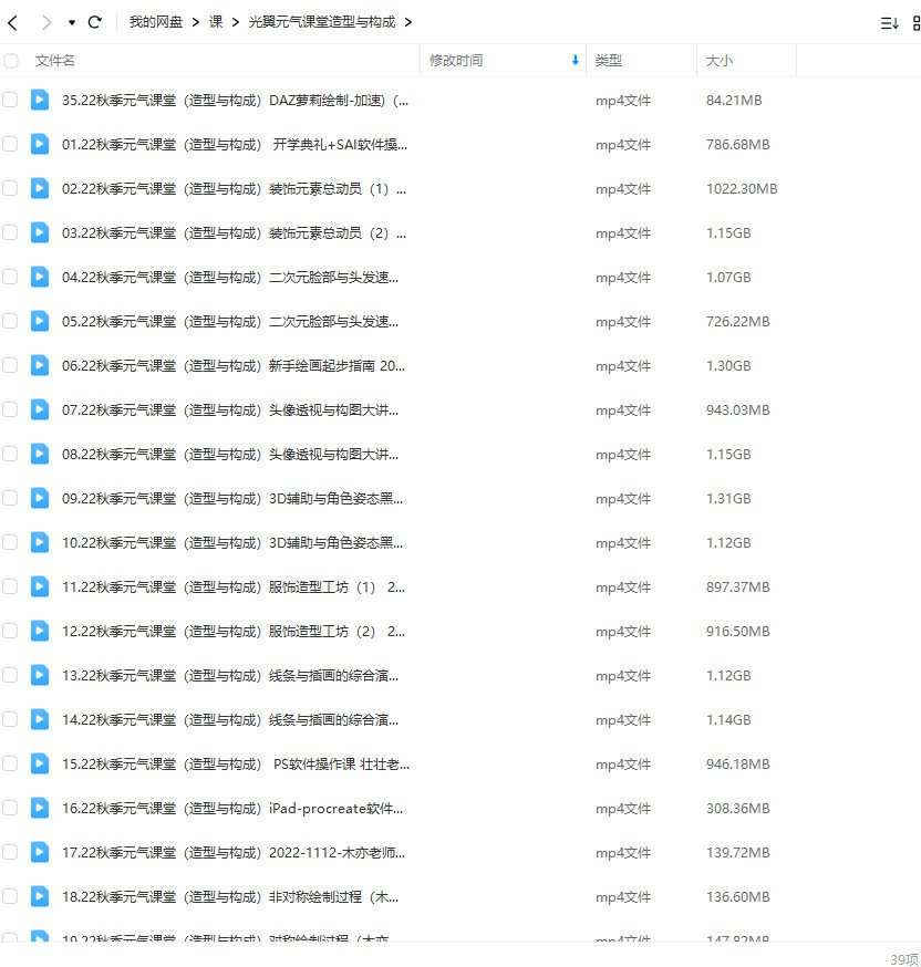 光翼元气课堂造型与构成2022年