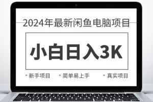 2024最新闲鱼卖电脑项目，新手小白日入3K+，最真实的项目教学