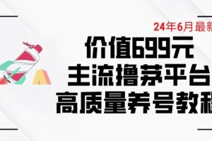 6月最新价值699的主流撸茅台平台精品养号下车攻略