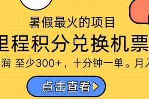 暑假最暴利的项目，利润飙升，正是项目利润爆发时期。市场很大，一单利…