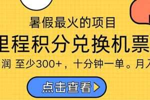 暑假最暴利的项目，利润飙升，正是项目利润爆发时期。市场很大，一单利…