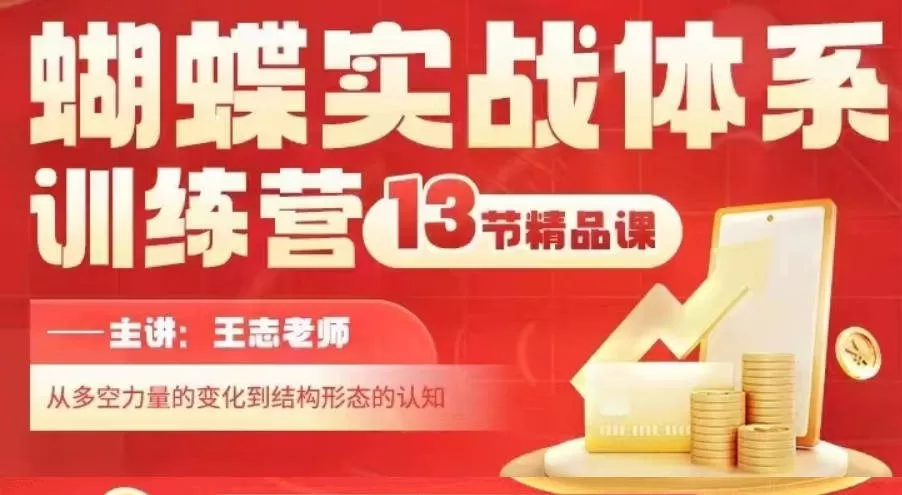 无为王志蝴蝶实战体系训练营第二期课程