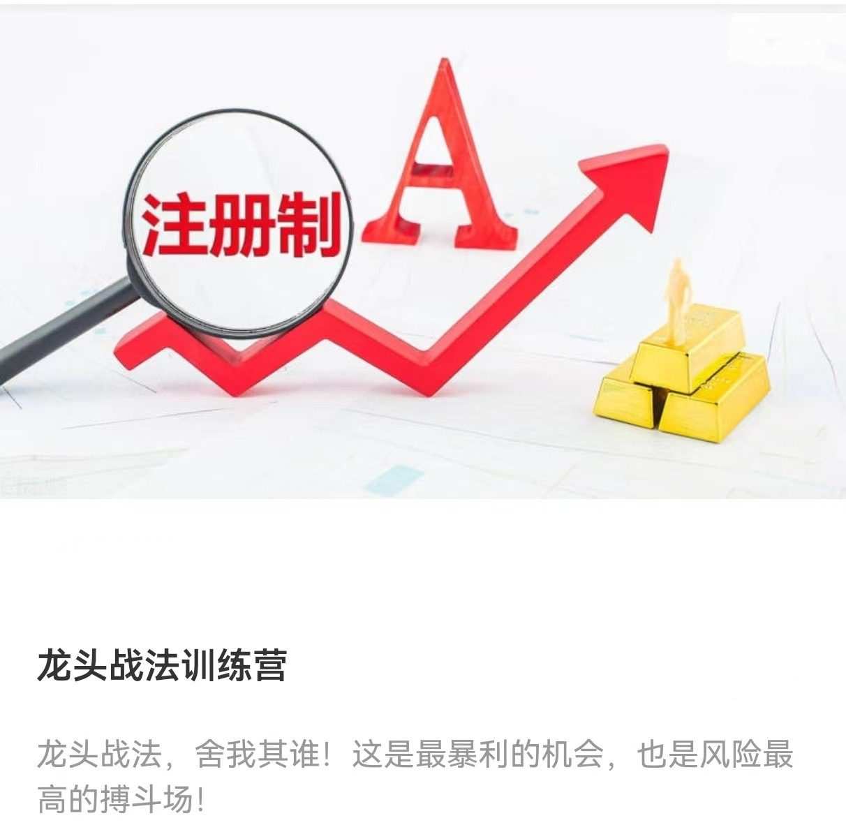 龙头战法训练营