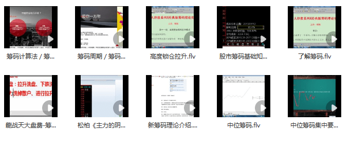 筹码理论视频教学教程11讲（百家争鸣）