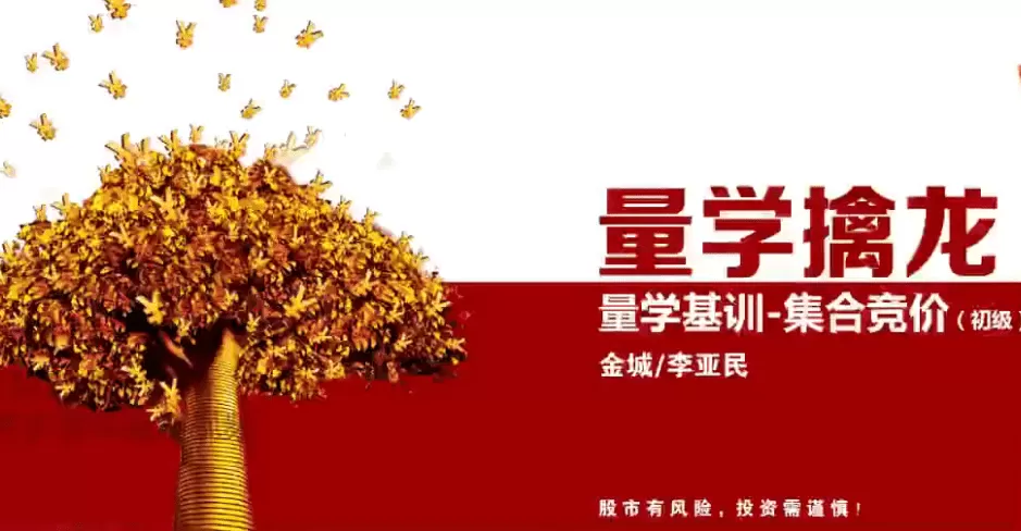 量学云讲堂金城李亚民集合竞价课程4集