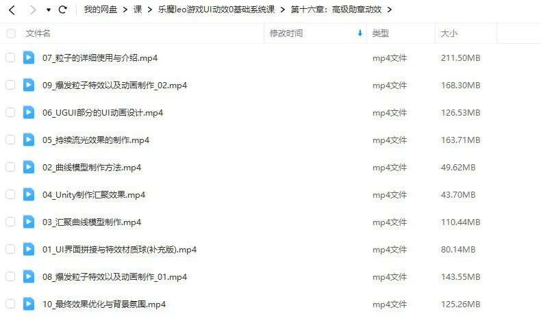 乐魔leo游戏UI动效0基础系统课