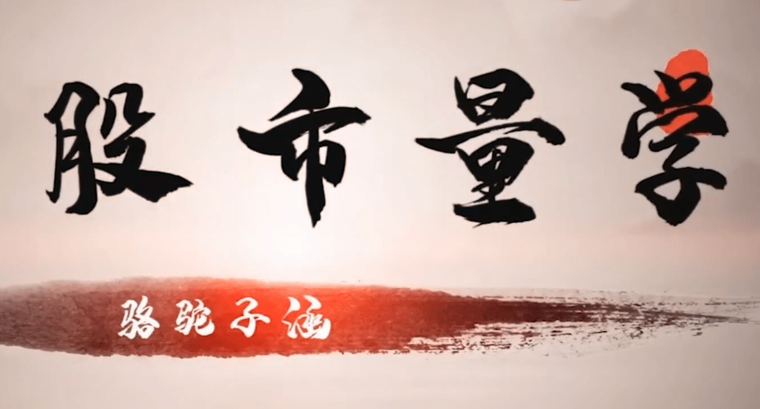 股市量学骆驼子涵大盘系统课程