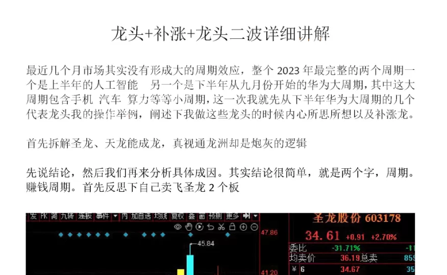 【偏执短线】2024圈内教学文档