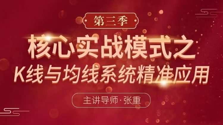 张重核心实战模式之：K线与均线系统精准应用（第三季）