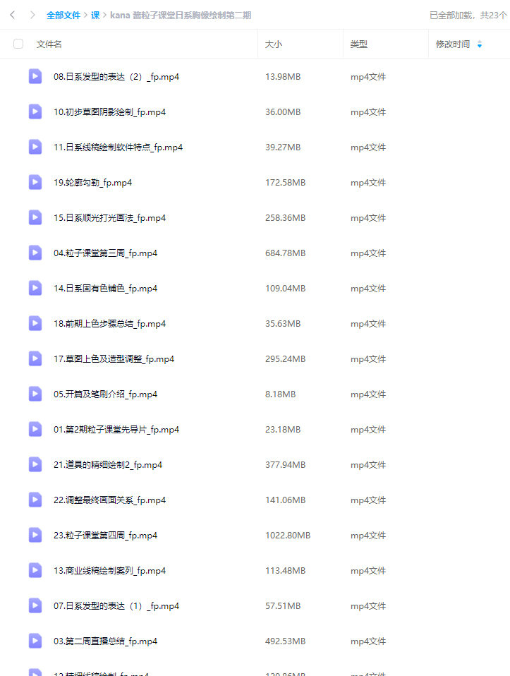 kana酱粒子课堂日系胸像绘制第2期【画质不错只有视频】