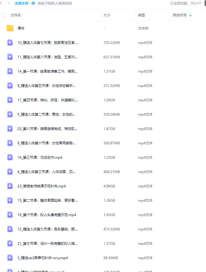 南栀子国风人物插画班2024【画质高清有素材】