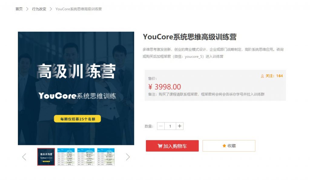 YouCore系统思维应用 高级训练营,真正从“知道”到“做到” 价值3998元