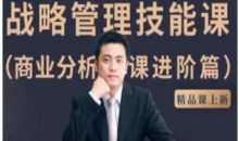 战略管理技能课-商业分析课进阶篇课程
