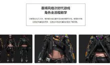 赛博风格次世代游戏角色全流程教学