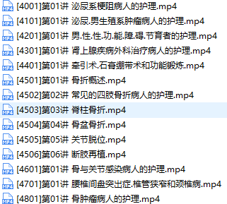 主管护师证考试之外科护理学培训讲座视频教程全集(含练习题和资料)