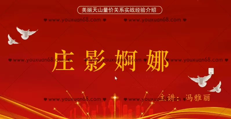 量学云讲堂冯雅丽2024庄影婀娜第8期课程正课系统课+收评