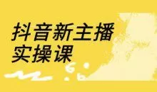 抖音新主播实操课，直播间流量运营线上实操课(18节)