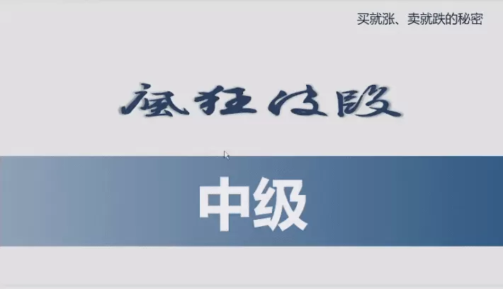 胡晓辉交易大师尊享版《疯狂波段中级班》