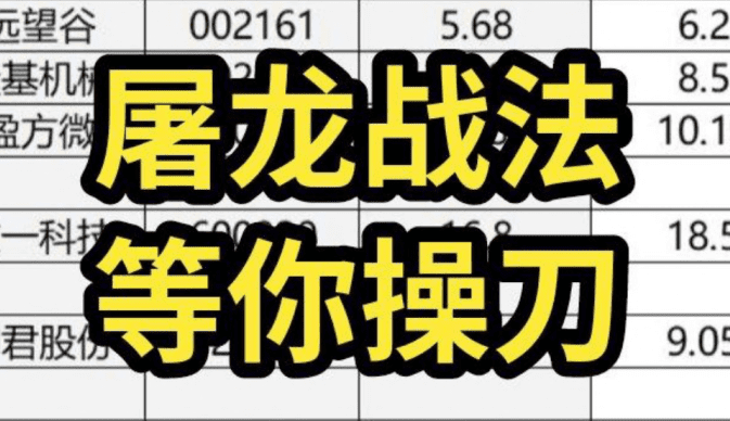 龙回头2024屠龙刀战法模式视频+指标