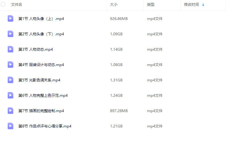 晴蛋仔iPad美型人物插画班【画质高清只有视频】