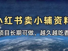 小学教辅资料在小红书这样卖，项目长期稳定收益，越久越吃香