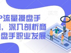 2025IP流量操盘手训练营，深入剖析商业IP操盘手职业发展