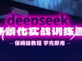 DeepSeek场景化实战训练营，保姆级教程，学完即用，手把手教你用DeepSeek提升效率