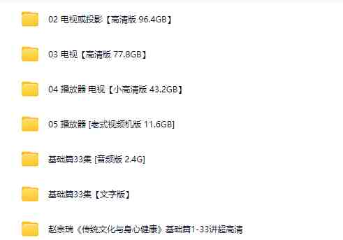 赵宗瑞《传统文化与身心健康》基础篇1-33  各种格式