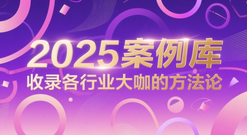 2025案例库,收录各行业大咖的方法论