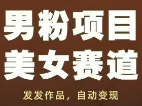 男粉项目美女赛道，发发作品，轻松获流自动变现