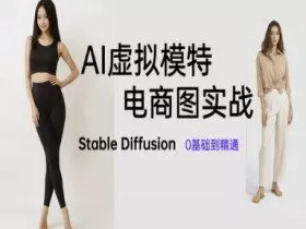 AI虚拟模特电商图实战，AI绘画Stable Diffusion 0基础到精通